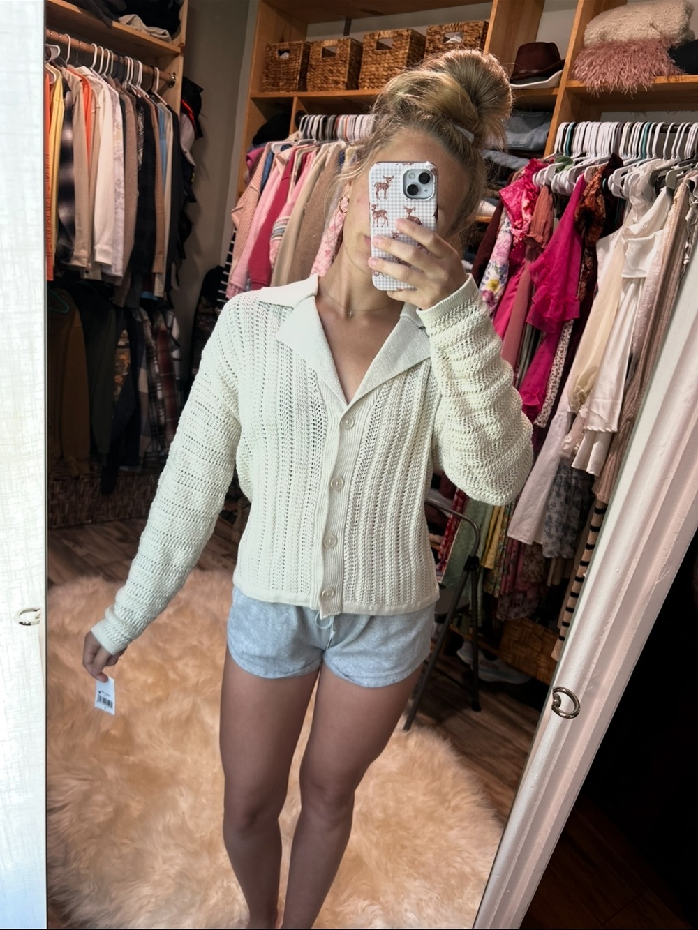 NWT Ophelia Roe Cream Knit Sweater